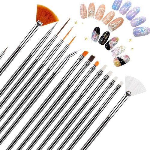 Set pennelli unghie acrilici - set,