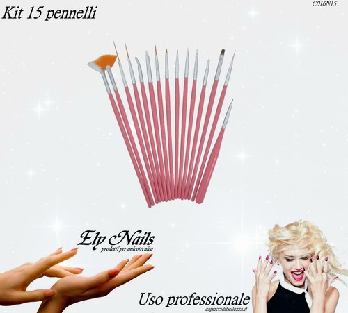 Kit pennelli per nail - 15,