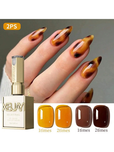 Set smalto gel - gel, marrone