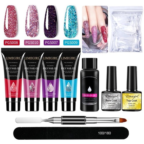 Nail art limegirl - kit, poly