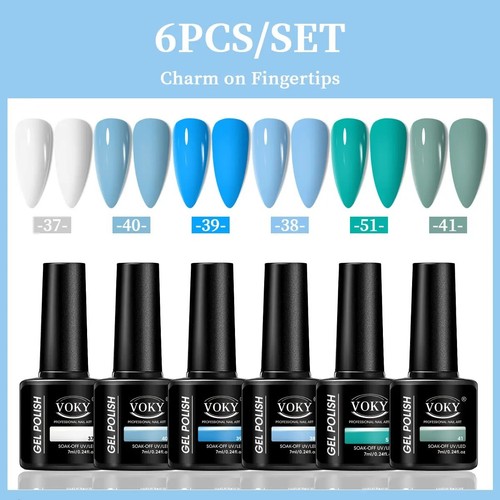 Set smalto gel magnetico 6pcs - set,