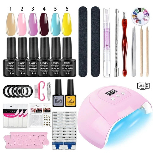 Kit smalto gel lampada unghie - gel,
