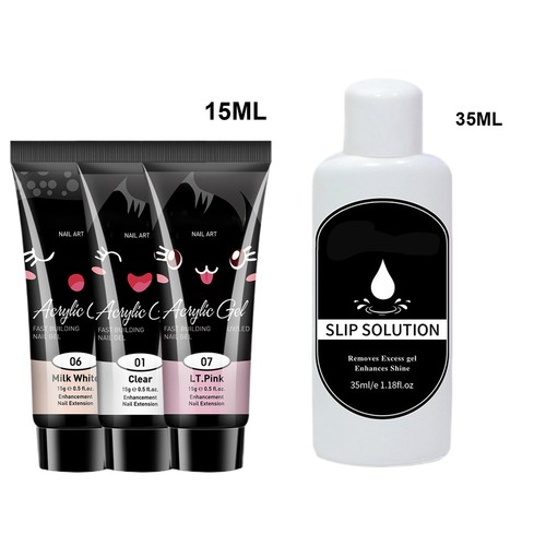 Kit gel unghie poly - gel,