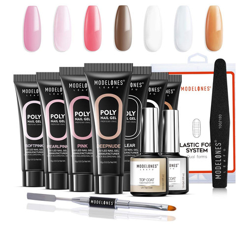 Modelones poly nail - kit, 7